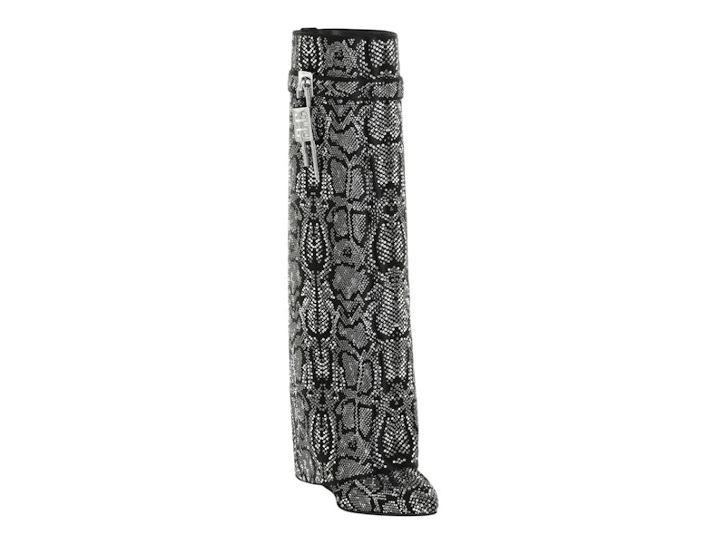 Givenchy Shark Lock Boots Grey Multi Python (Women's)