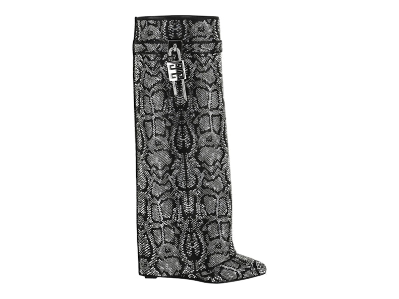 Givenchy Shark Lock Boots Grey Multi Python (Women's)