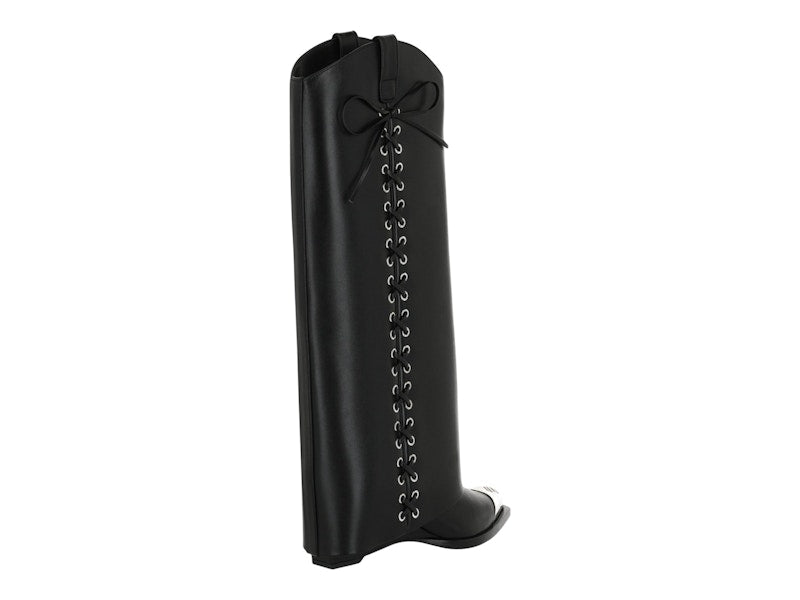 Givenchy Shark Lock Cowboy Boots Black (Women's)