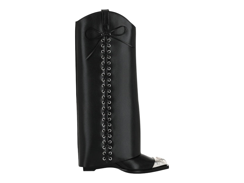 Givenchy Shark Lock Cowboy Boots Black (Women's)