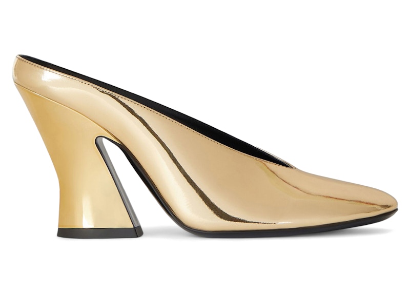 Givenchy Shark Sculpted Mule 95mm Heel Golden (Women's)