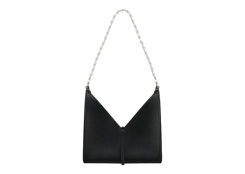 Givenchy Small Cut Out Bag In Box Leather With Chain Black
