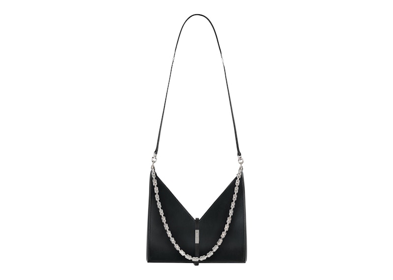 Givenchy Small Cut Out Bag In Box Leather With Chain Black