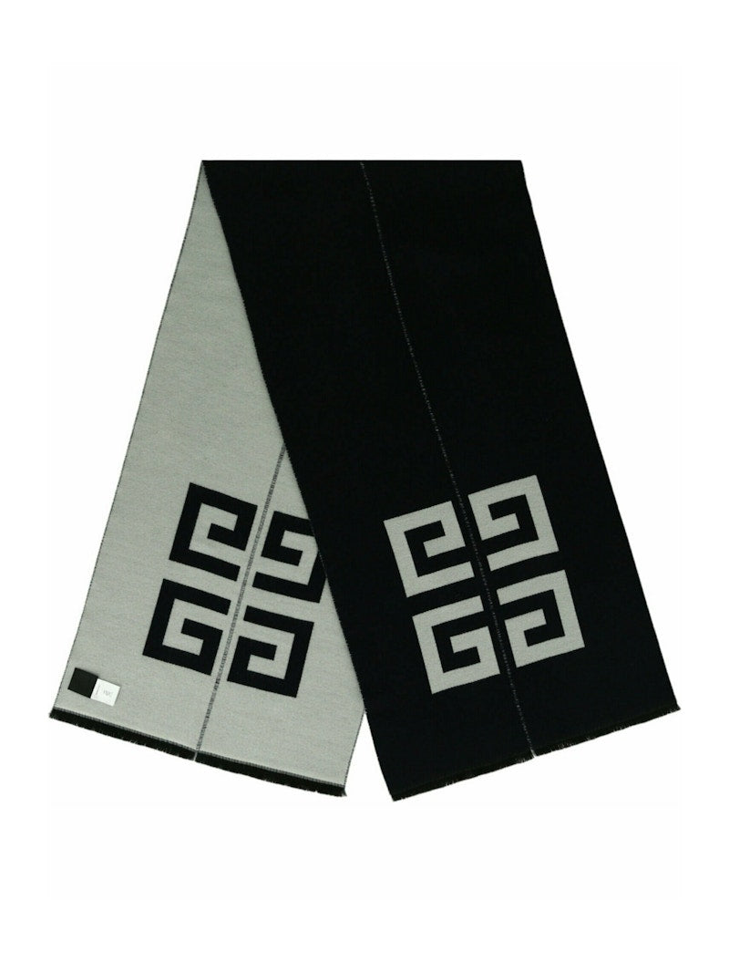 Givenchy Split Logo Scarf Navy
