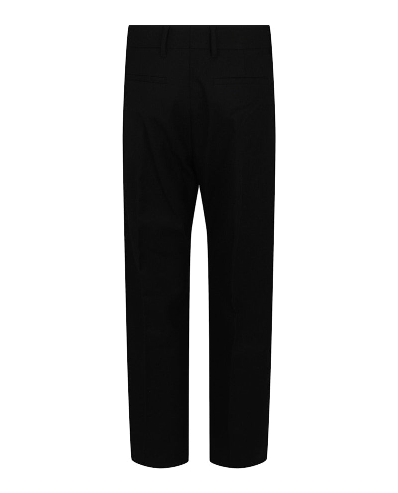 Givenchy Straight Fit Pants With Metal Clip Closure Black