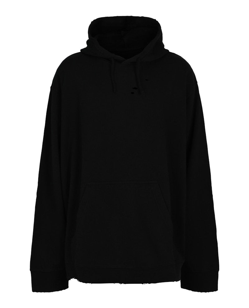 Givenchy Studio Destroyed Hoodie Black