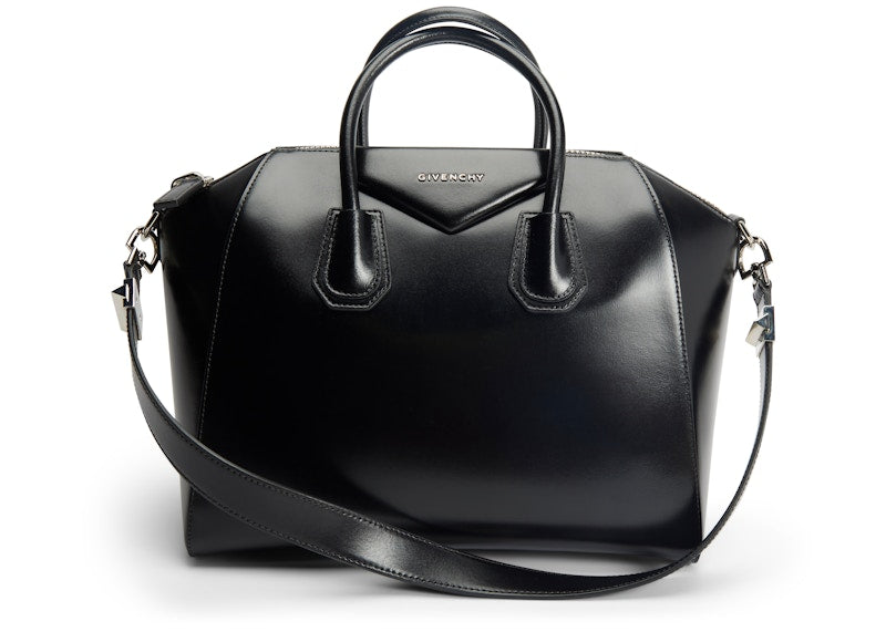 Givenchy Antigona Tote Shiny Lord Calfskin Medium Black