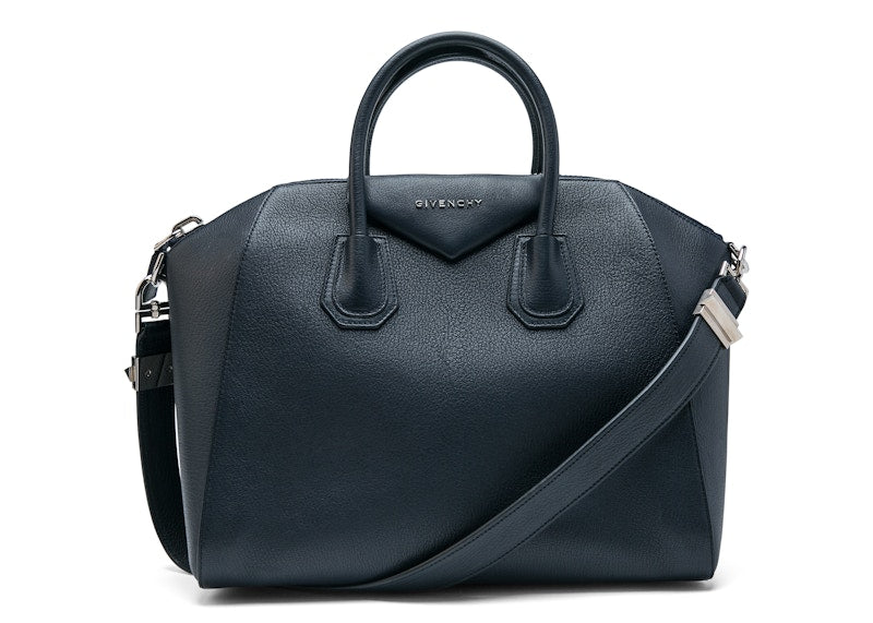 Givenchy Antigona Tote Sugar Goatskin Medium Navy