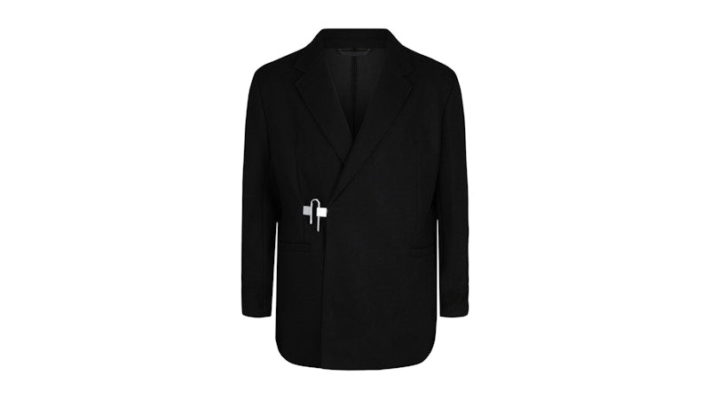 Givenchy U-Lock Deconstructed Slim Fit Blazer Black