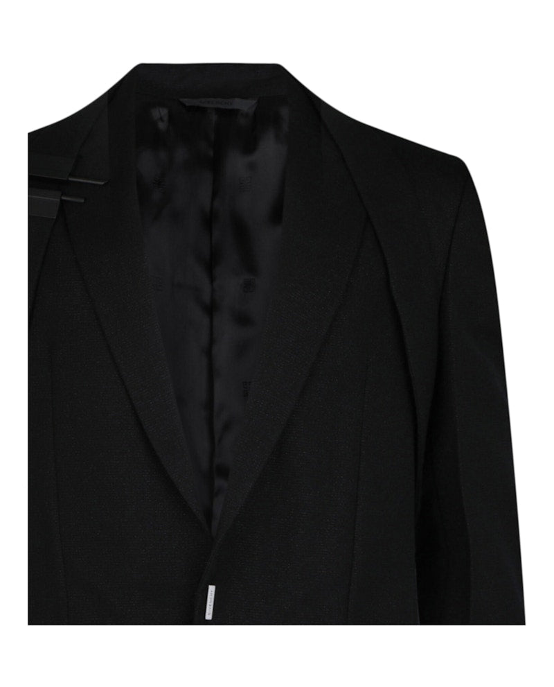 Givenchy U-Lock Harness Slim Fit Blazer Black