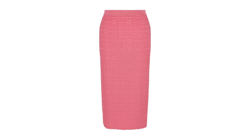 Givenchy Women's 4G Monogram Pencil Skirt Bright Pink