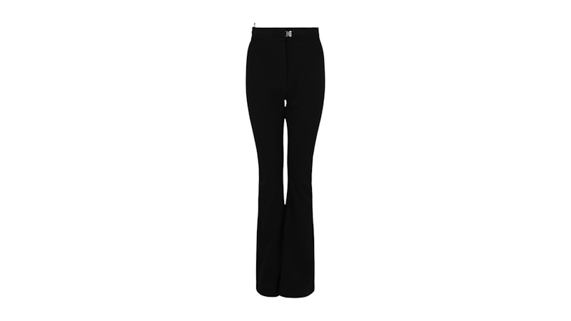 Givenchy Women's Belted Wide-Leg Trousers Black