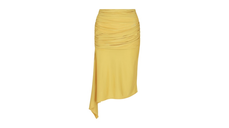 Givenchy Women's Draped Asymmetrical Skirt Banana