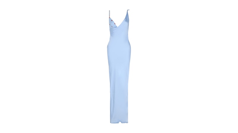Givenchy Women's Draped Mesh 4G Gown Baby Blue