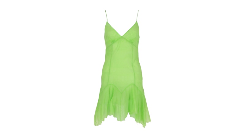 Givenchy Women's Paneled Mini Dress Bright Green