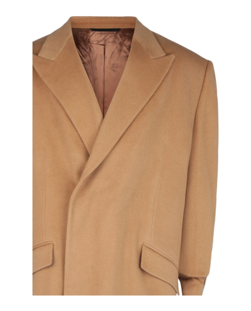 Givenchy Wool Blend Long Coat Beige Camel