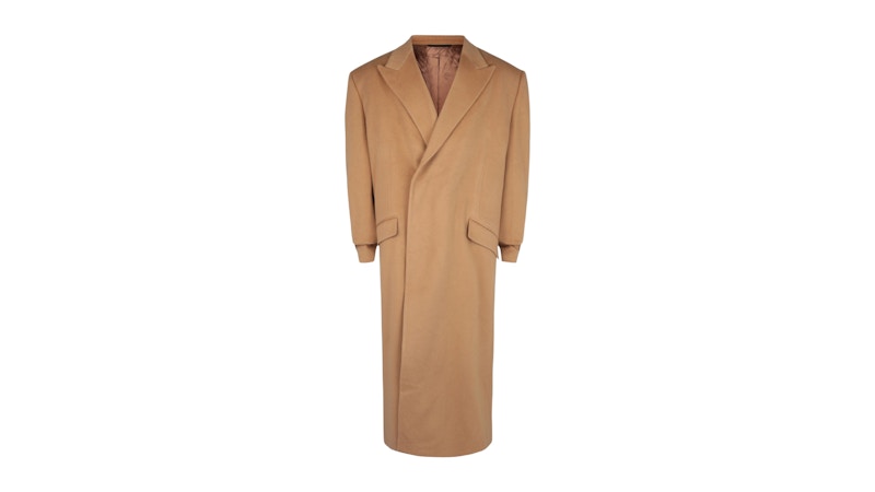 Givenchy Wool Blend Long Coat Beige Camel