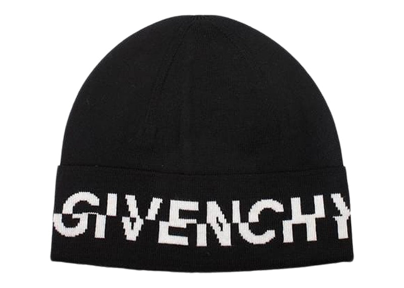 Givenchy Wool Split Logo Hat Black/White