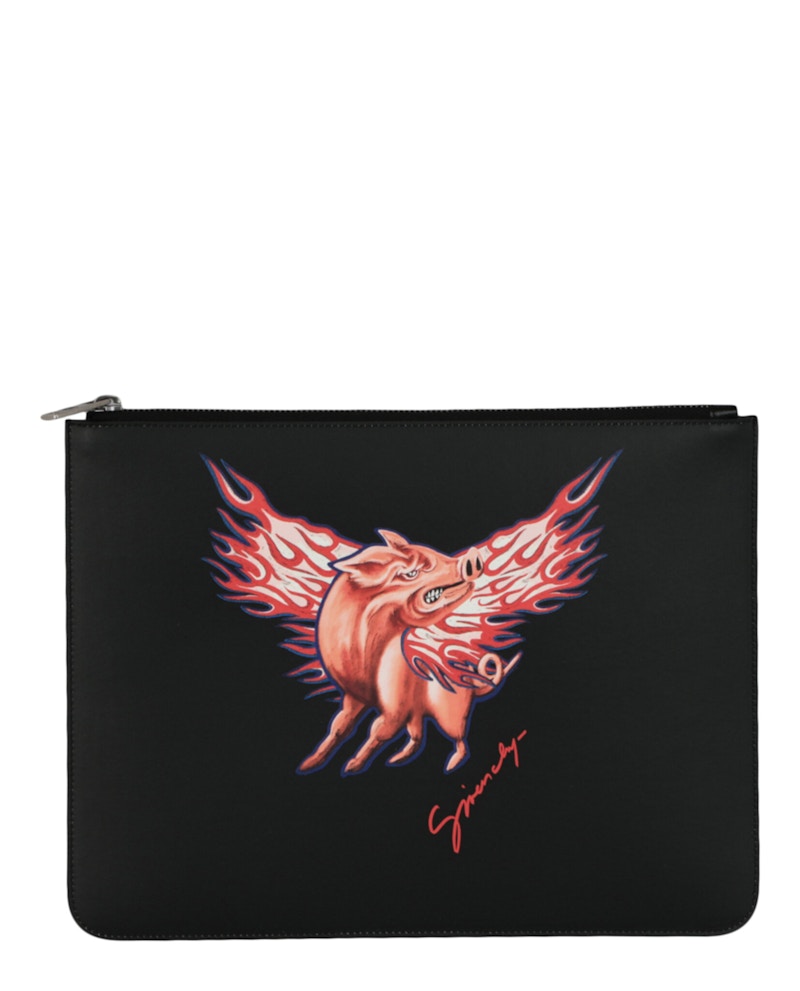 Givenchy Zodiac Pig Graphic Pouch Multi