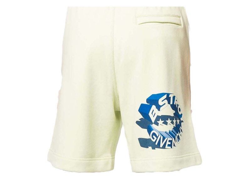 Givenchy x Bstroy Graphic-Print Track Shorts Light Green