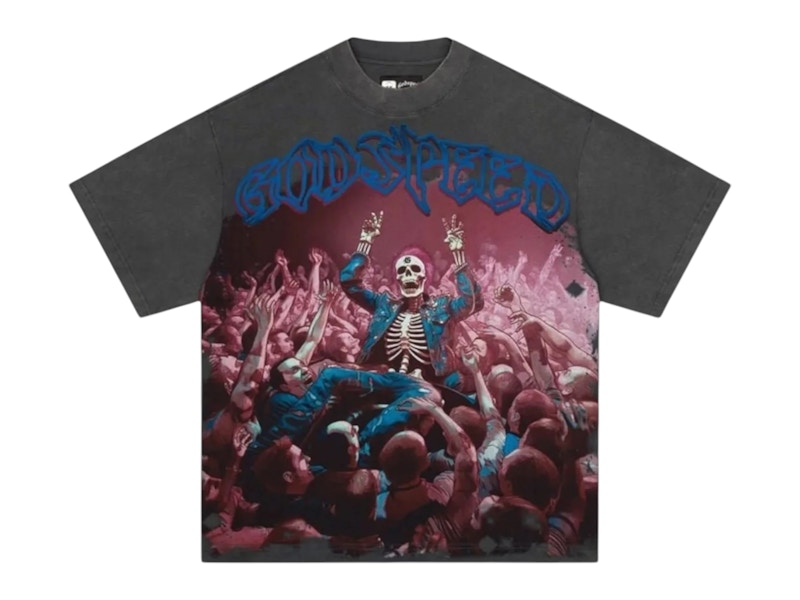 Godspeed Crowd Surfer T-shirt Wash Gray