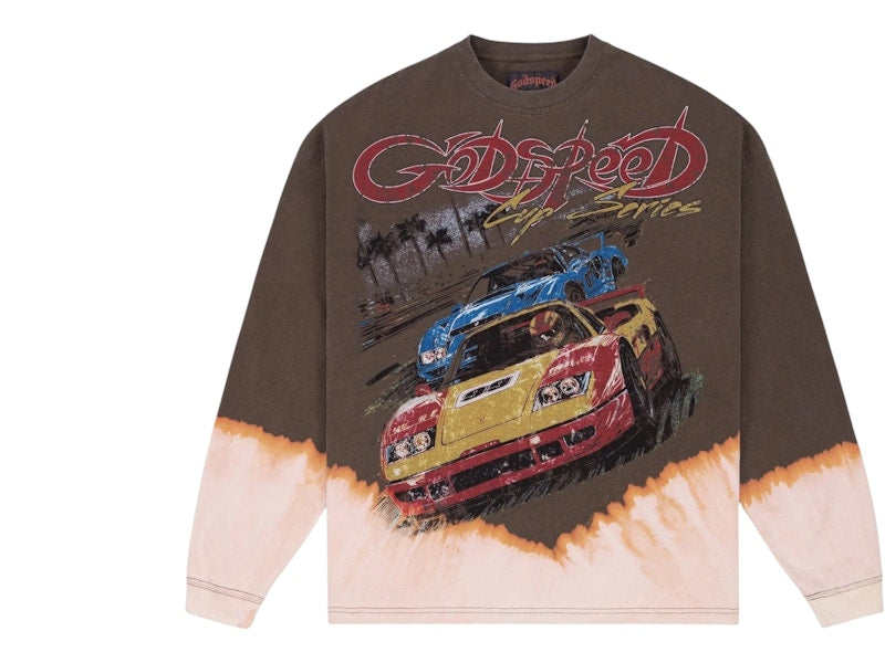 Godspeed F.T.W LS T-shirt Brown Bleached Wash