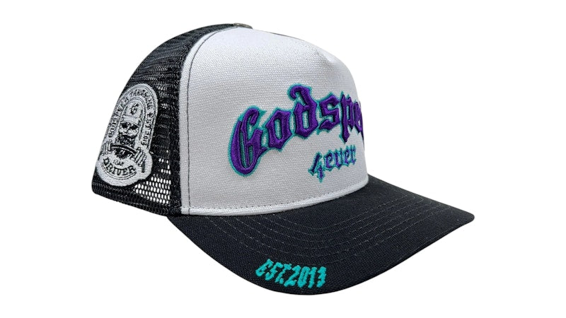 Godspeed GS Forever Trucker Hat White/Black/Purple