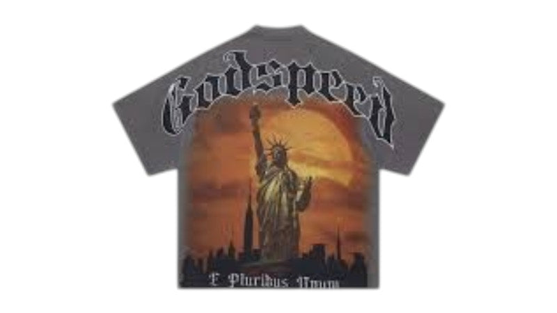 Godspeed Red Day T-Shirt Grey