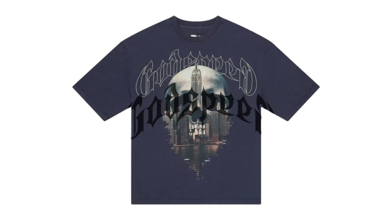 Godspeed Skyline T-shirt Navy Wash