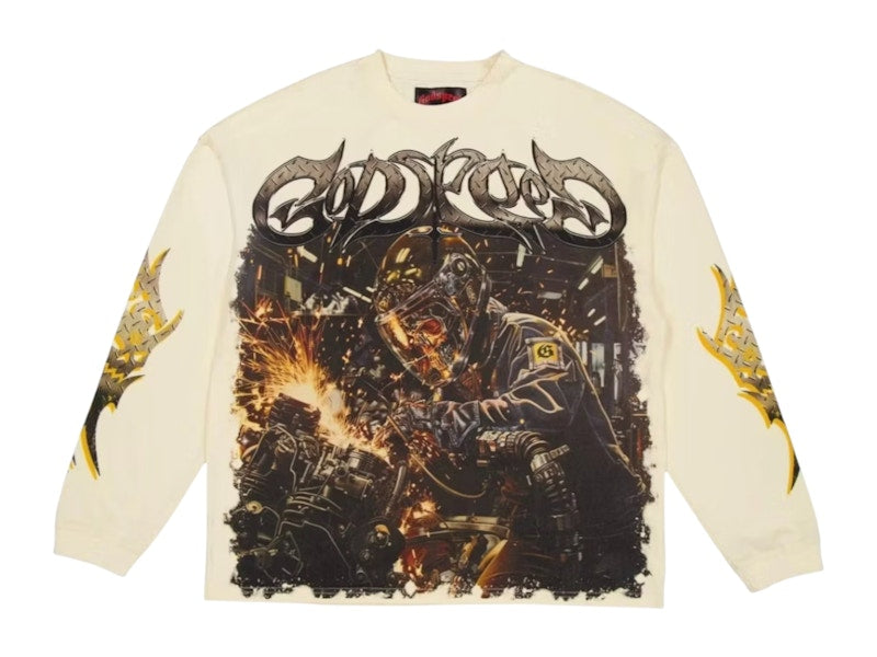 Godspeed Steel Sharpens L/S T-shirt Bone