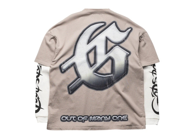 Godspeed Sunken Liberty 2 Layered T-shirt Stone Grey