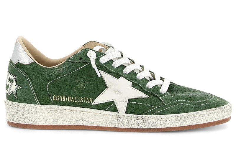Golden Goose Ball Star Green White