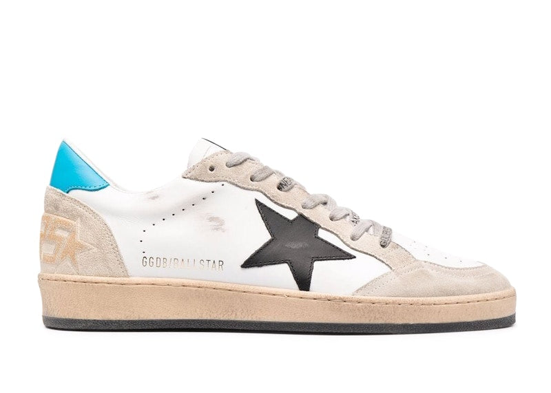 Golden Goose Ball-Star Low White Light Blue