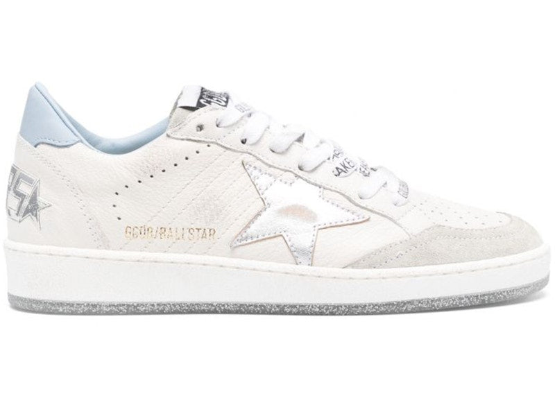 Golden Goose Ball Star White Blue Fog Silver (Women's)