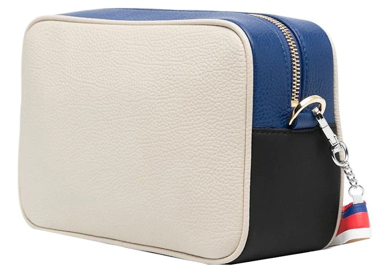 Golden Goose Hammered Leather Body Star Block Shoulder Bag White/Black/Blue