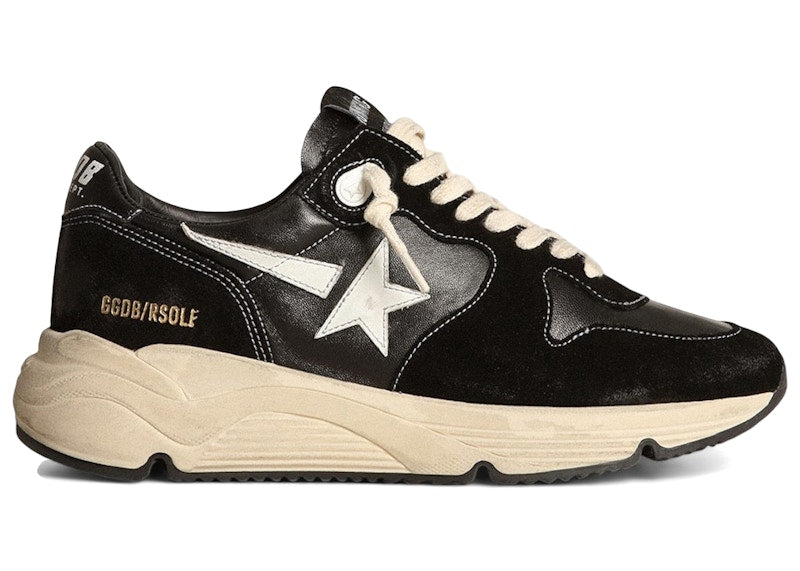 Golden Goose Running Sole Black White
