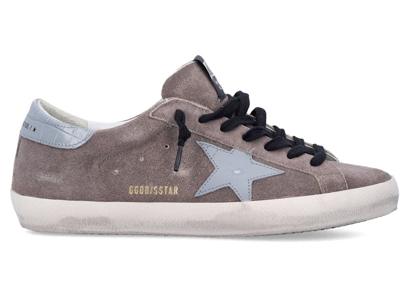 Golden Goose Super Star Cinder Quarry Silver Blue