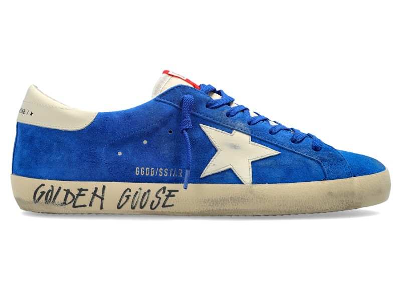 Golden Goose Super-Star Dark Blue Beige White
