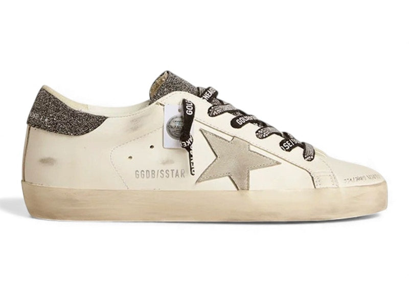 Golden Goose Super-Star Swarovski White Grey Black (Women's)