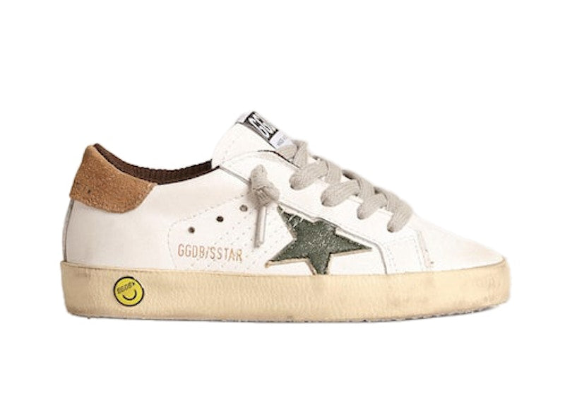 Golden Goose Super-Star White Green Brown (Young)