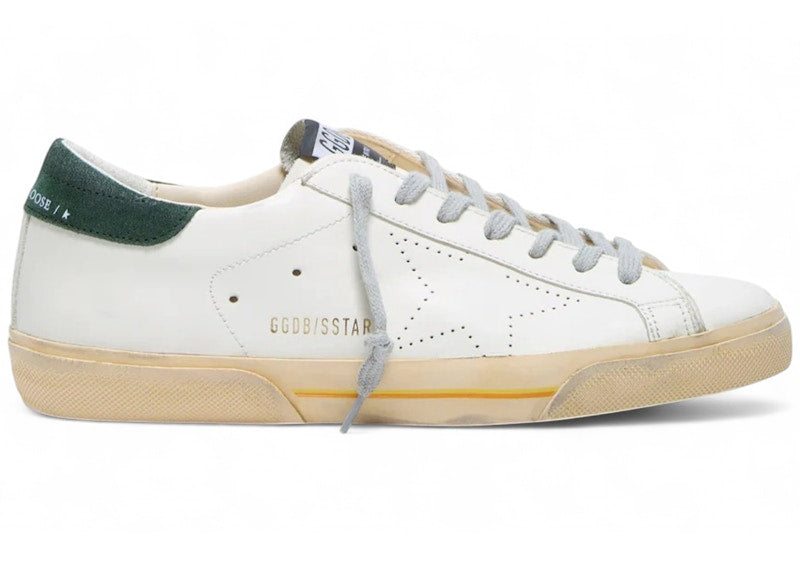 Golden Goose Super-Star White Green Gold