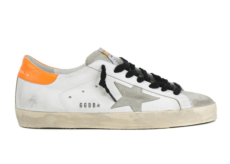 Golden Goose Super-Star White Ice Orange Fluo