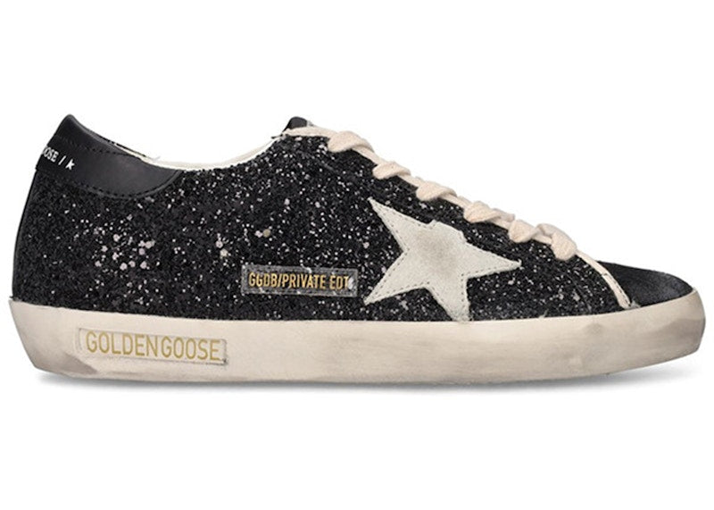 Golden Goose Super-Star Black Glitter (Women's)