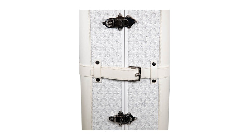 Goyard Bourget Trolley Case PM White
