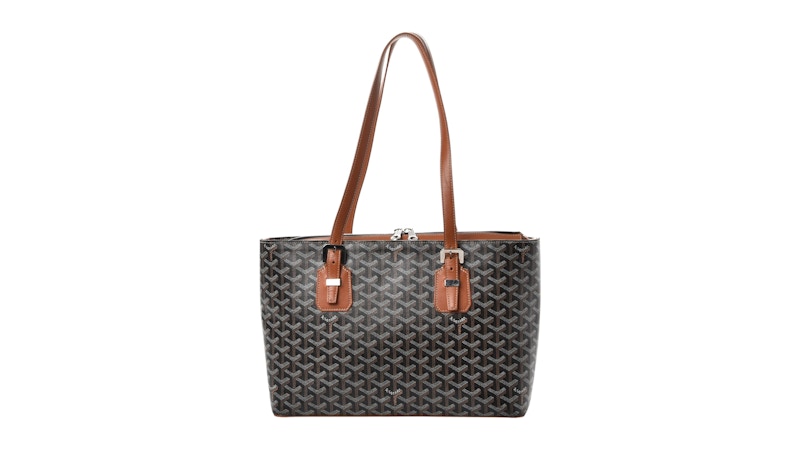 Goyard Sac Marie Galante Goyardine MM Black/Brown