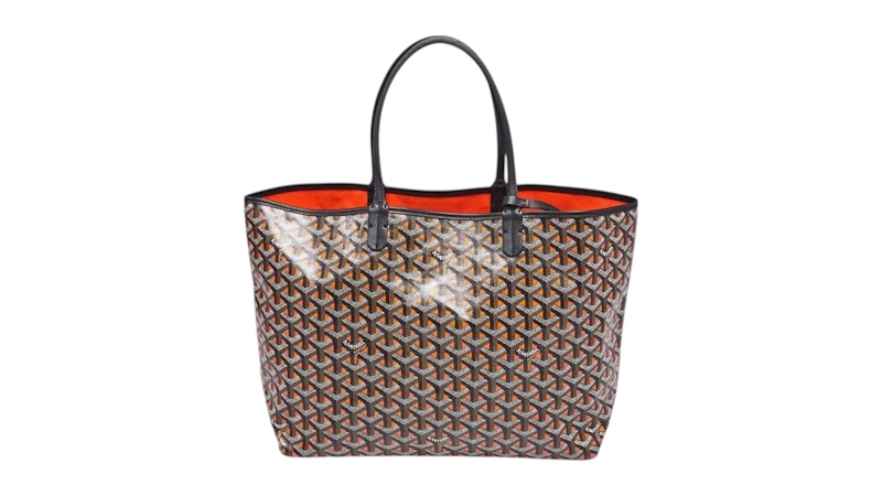 Goyard Saint Louis Claire Voie Tote Goyardine GM Orange/Black