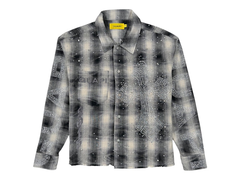 Guapi Cross Flannel Shirt Cloud Grey