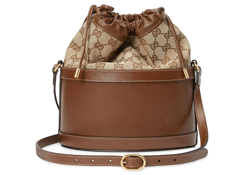 Gucci 1955 Horsebit Bucket Bag Small Brown