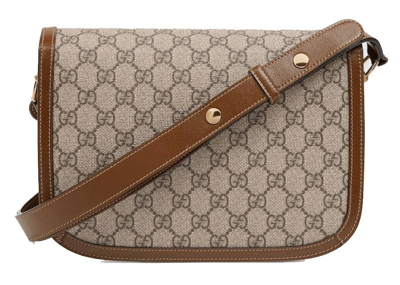 Gucci 1955 Horsebit Shoulder Bag Small Beige/Brown