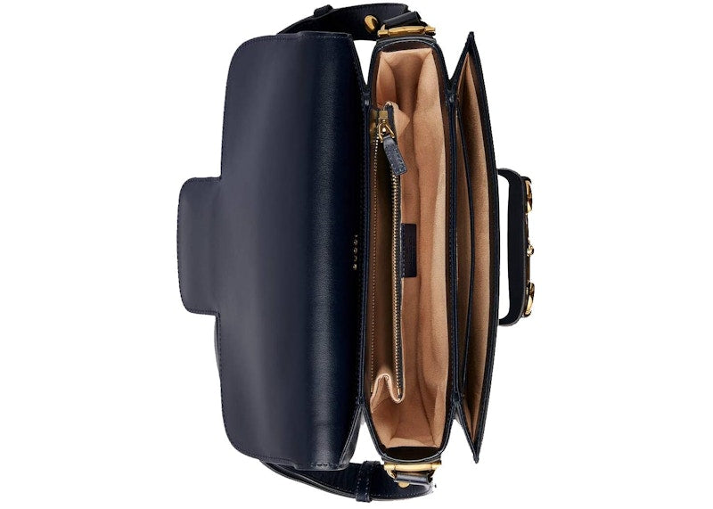 Gucci 1955 Horsebit Shoulder Bag Small Blue